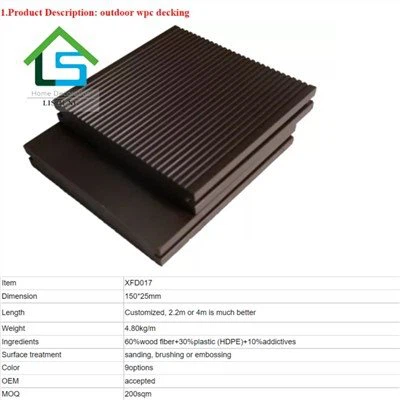 Sab nraum zoov WPC Khoom Decking Flooring